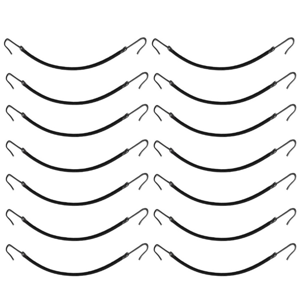 black 20 Ponytail hooks hairbands damage free hair black new in package style